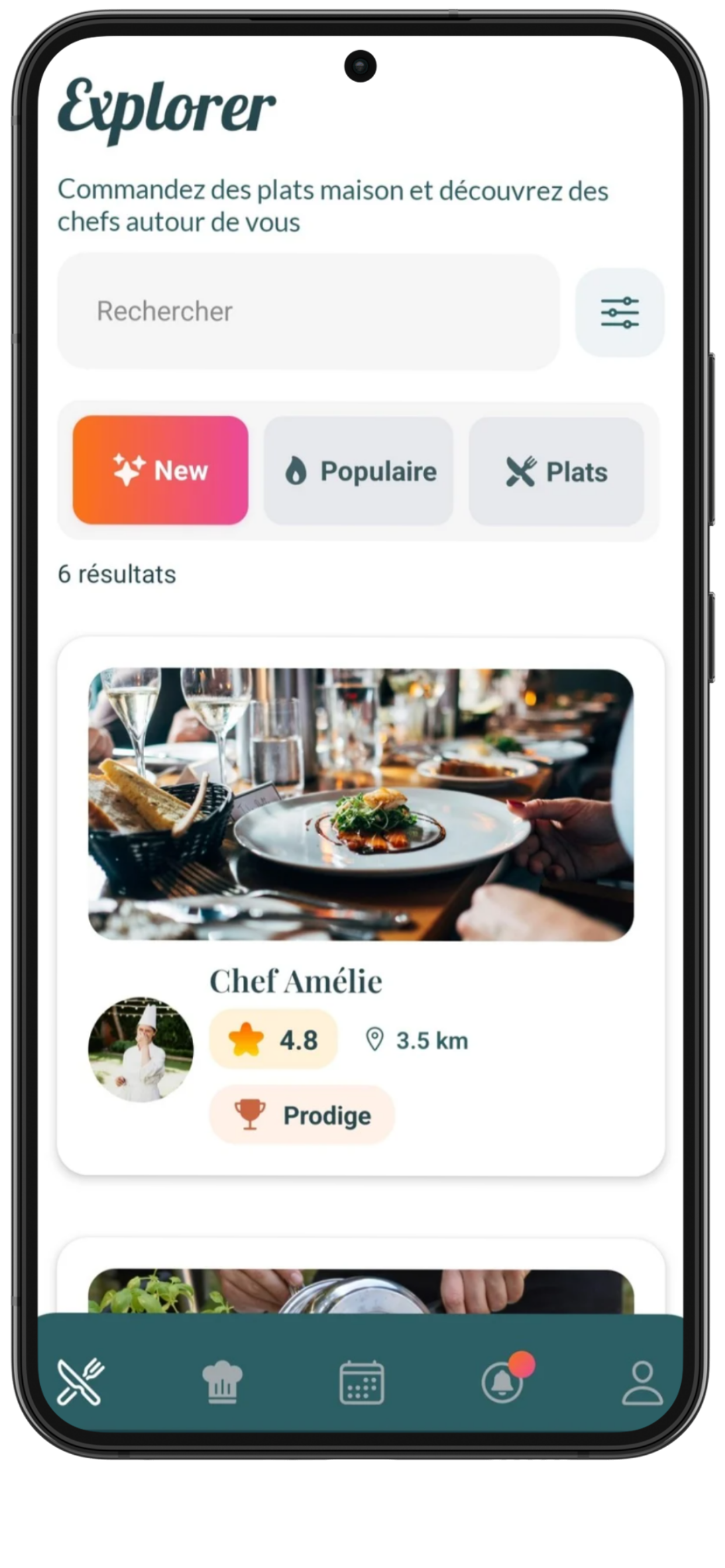 Aperçu de l'application Welt